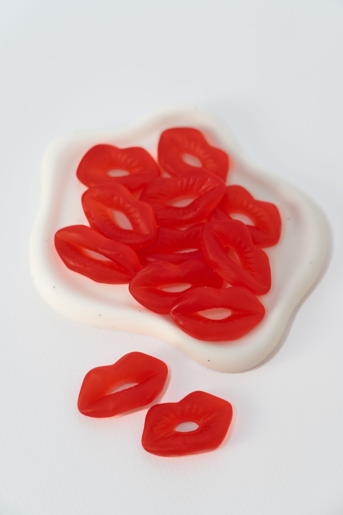 Tiny Red Gummy Lips